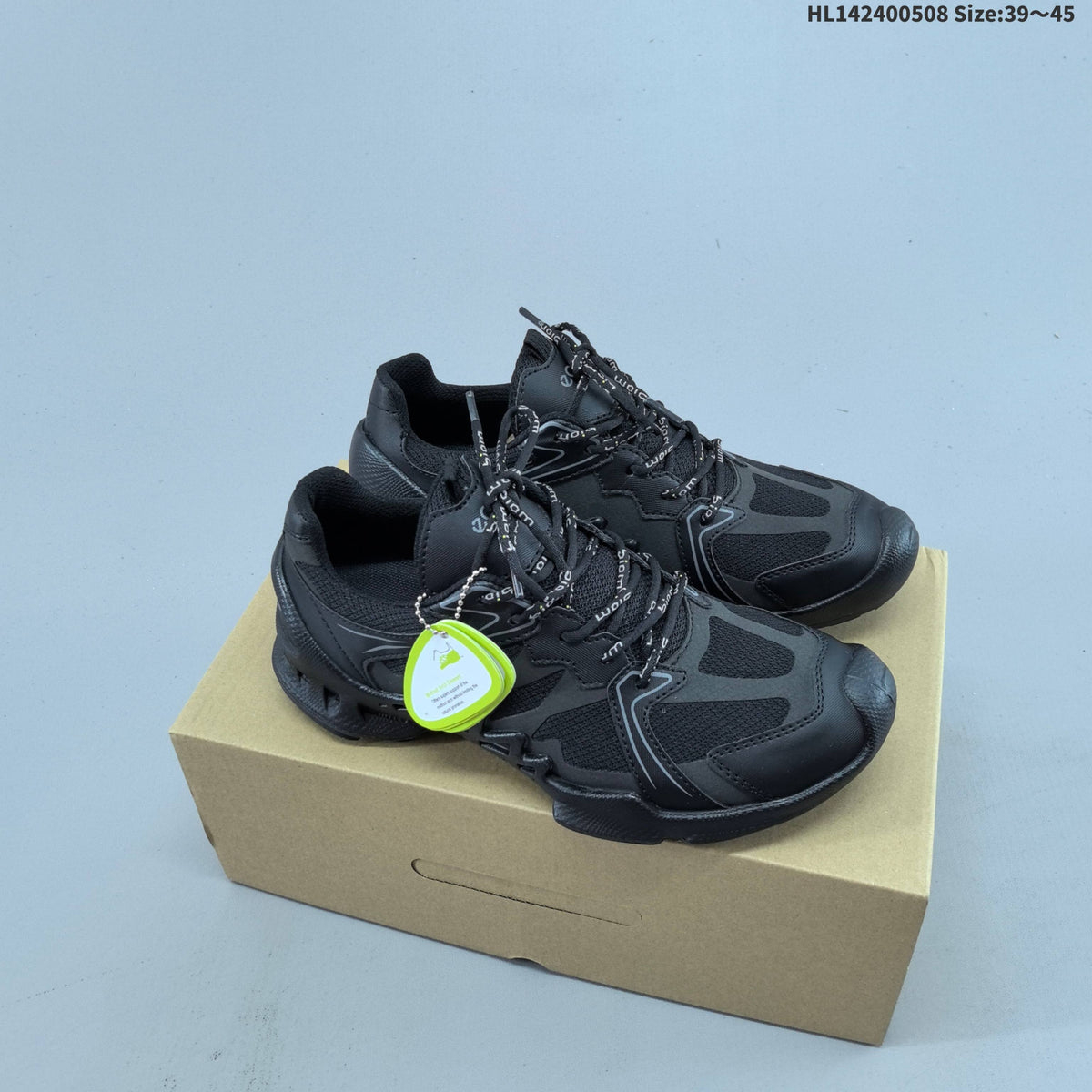 ECCO Men's Black BOA Lace-Up Sneakers HL142400508