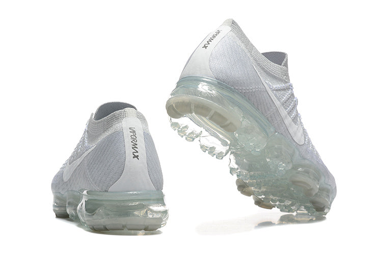 Nike Air VaporMax Flyknit White Grey Sneakers 849558-100