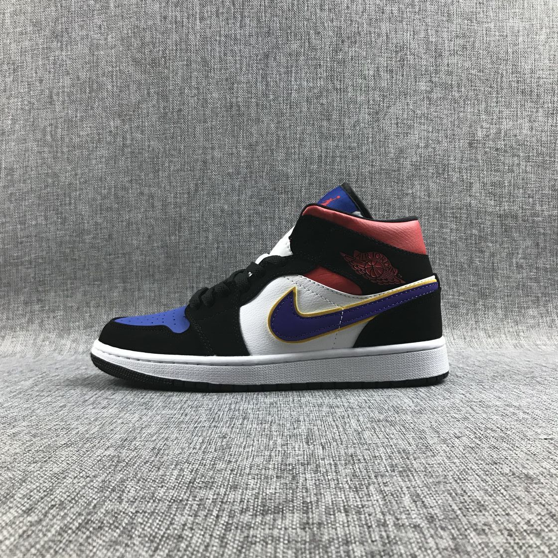 Air Jordan 1 Mid What The Multicolor Sneakers 852542-005