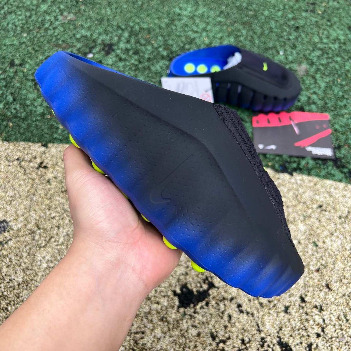 Nike Mind 001 Recovery Slides Black Blue