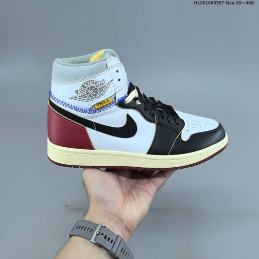 Jordan 1 Retro High OG Union LA White Red Sneakers