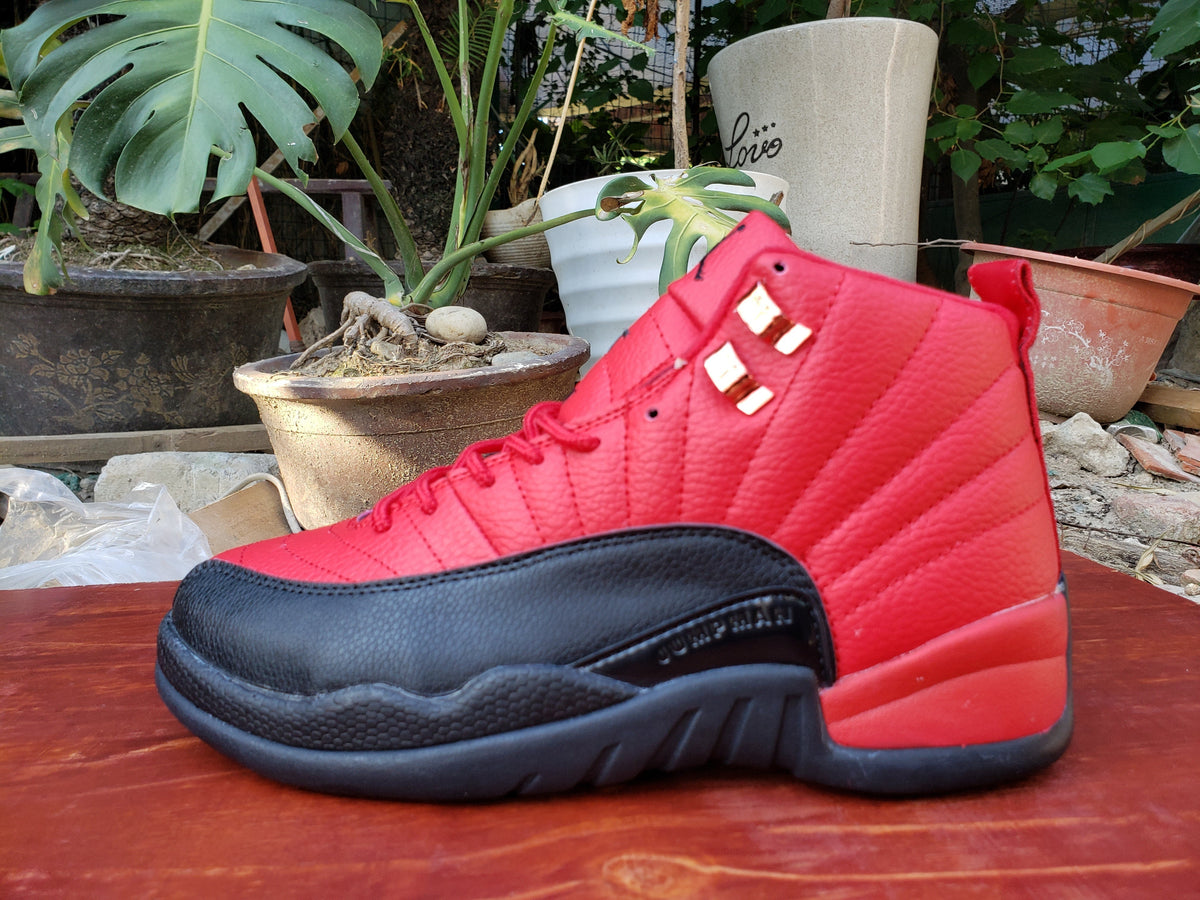 Air Jordan 12 High-Top Sneakers in Red/Black or Black/Purple