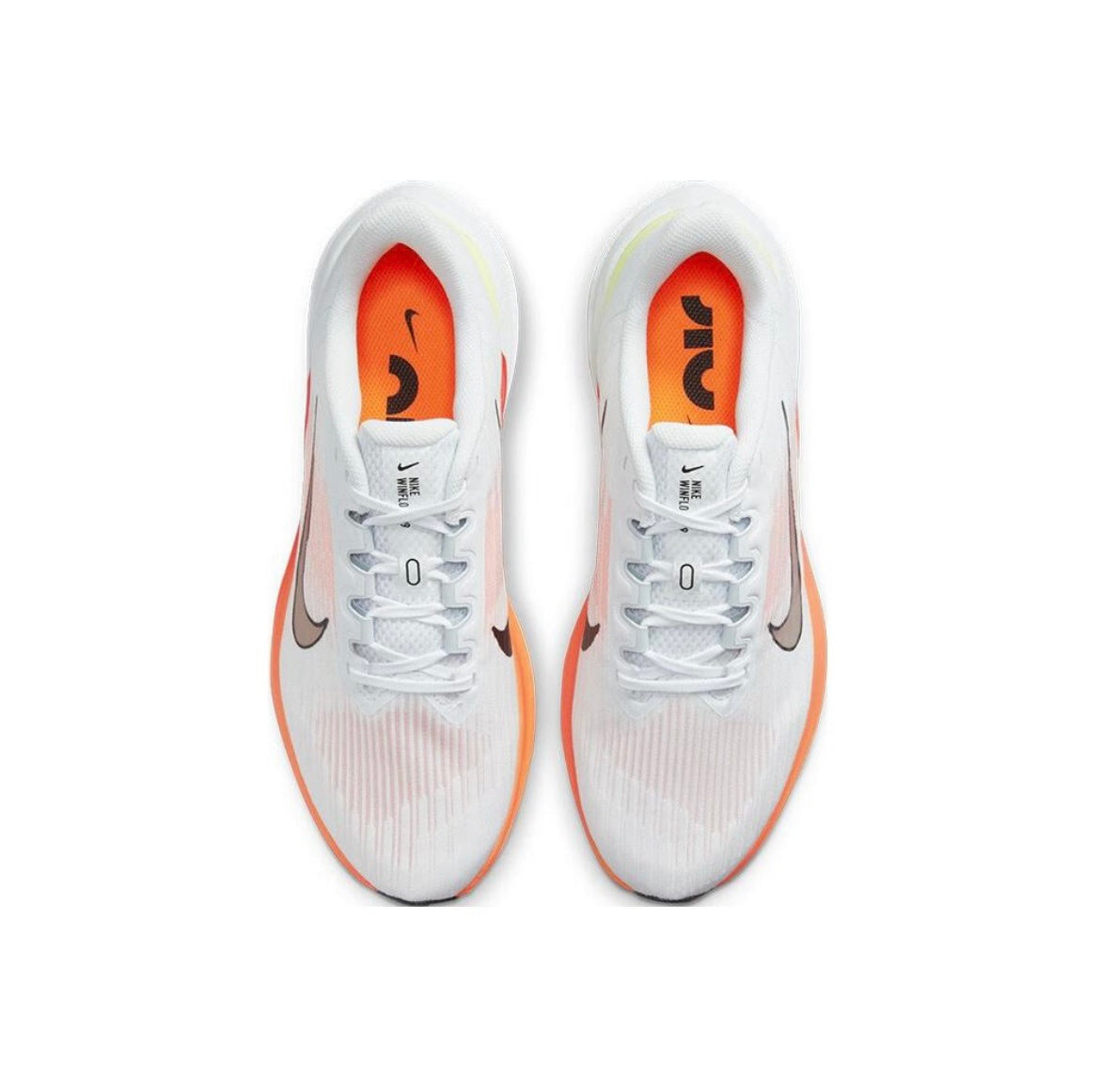 Nike Air Winflo 9 Running Shoes White Orange DD6203-100
