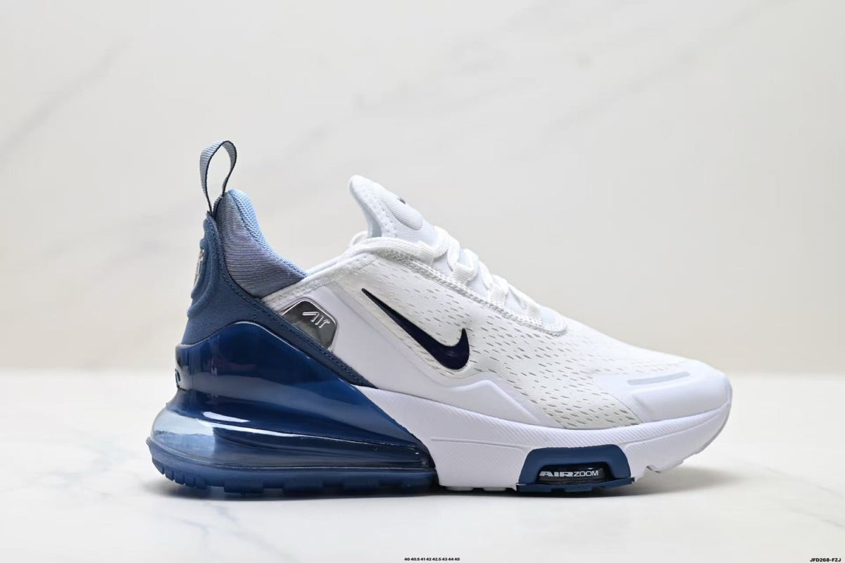 Nike Air Max 270 White and Blue Sneakers JFD268-FZJ