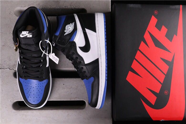 Air Jordan 1 Game Royal High-Top Sneakers Black Blue White