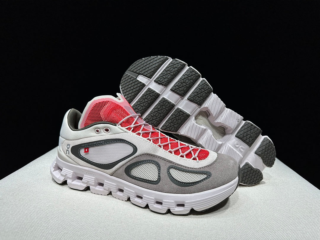 On Cloud X FKA Twigs Sneakers, Gray and Red