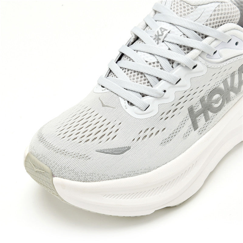 HOKA Bondi 9 Silver White Running Shoes 1162012-SDSTS