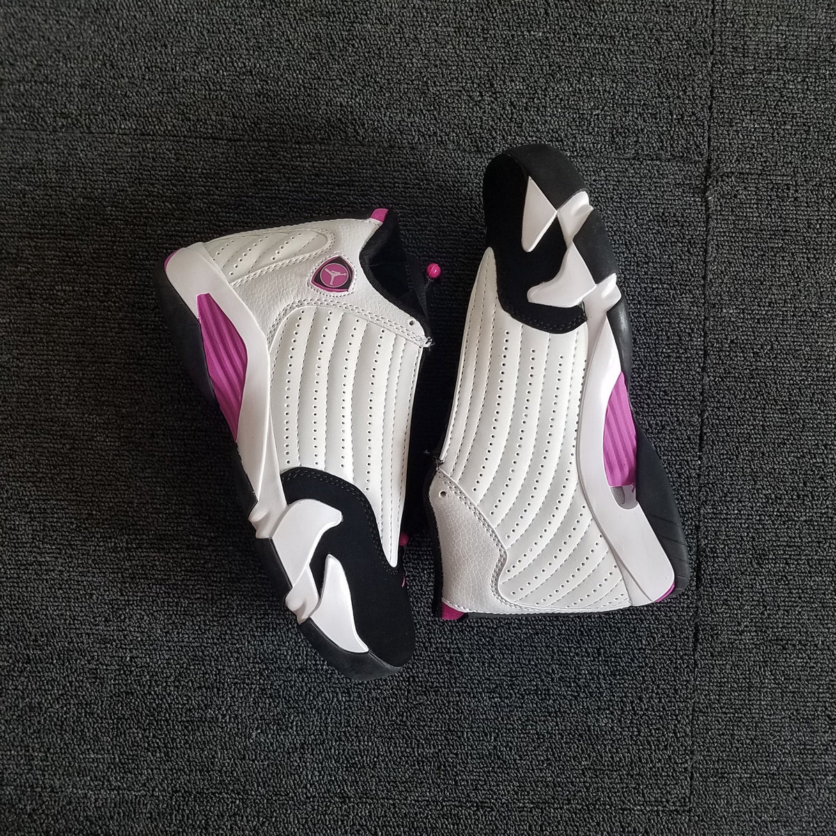 Jordan 14 Women's White Pink High-Top Sneakers