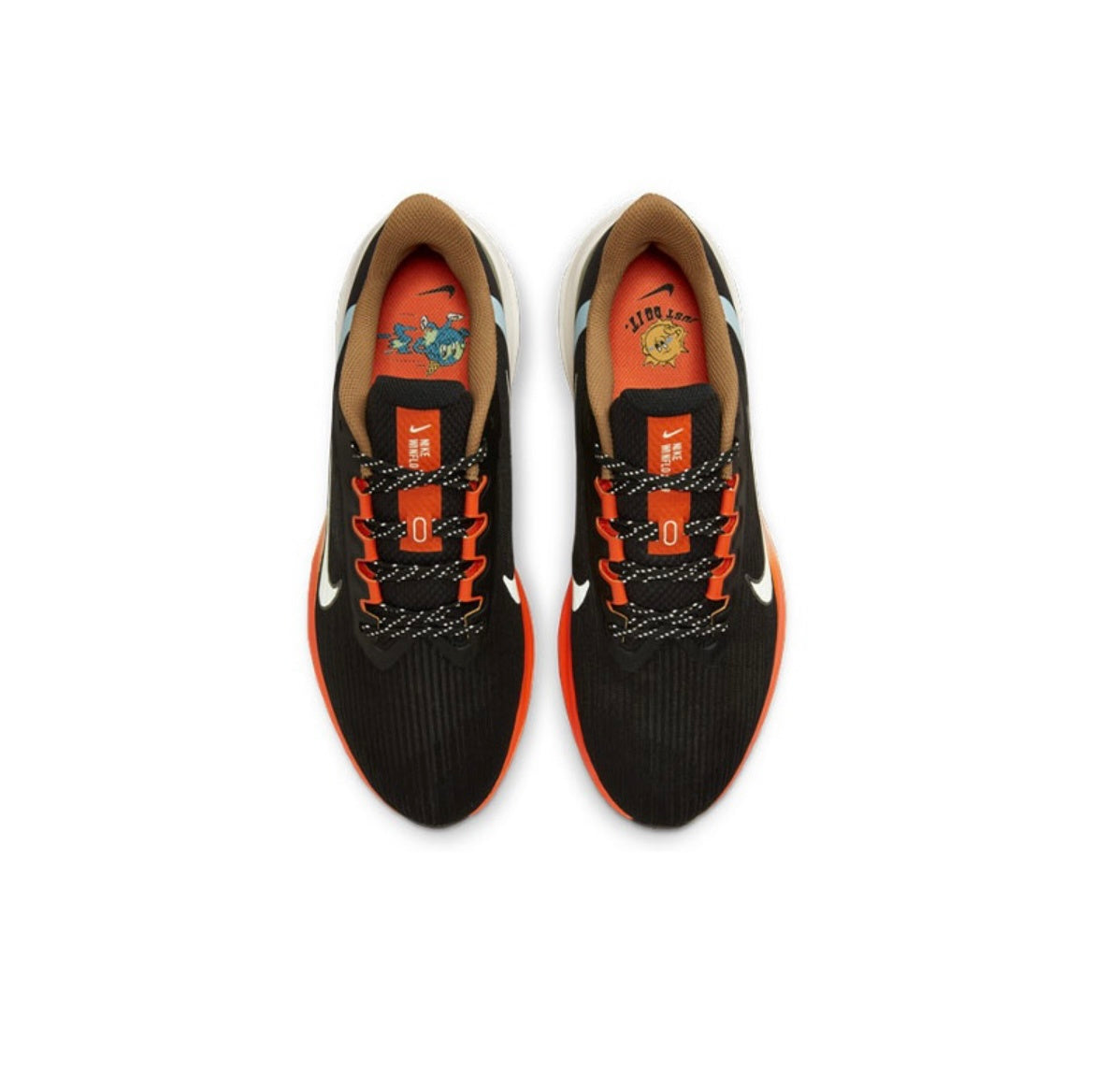 Nike Air Winflo 9 Running Shoes Black Orange DX6040-071