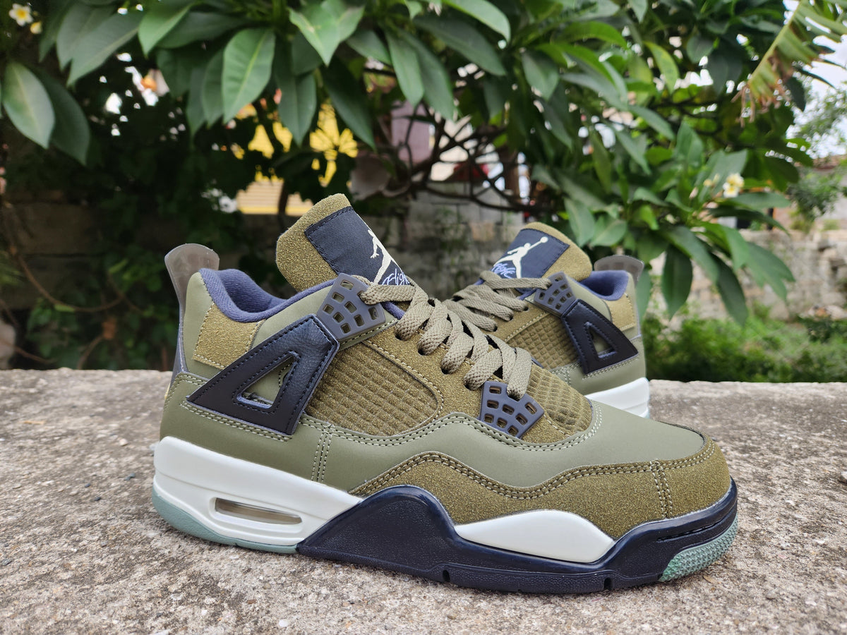 Jordan Air Jordan 4 Retro Olive Canvas Sneakers