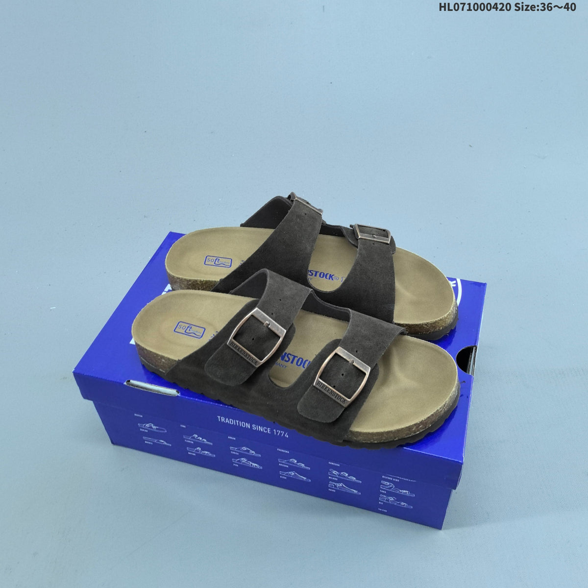 Birkenstock Zurich Two-Strap Sandals in Black Suede