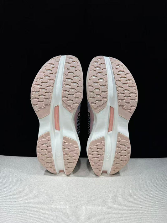 On Cloudboom Max Running Shoes in Pink and Blue