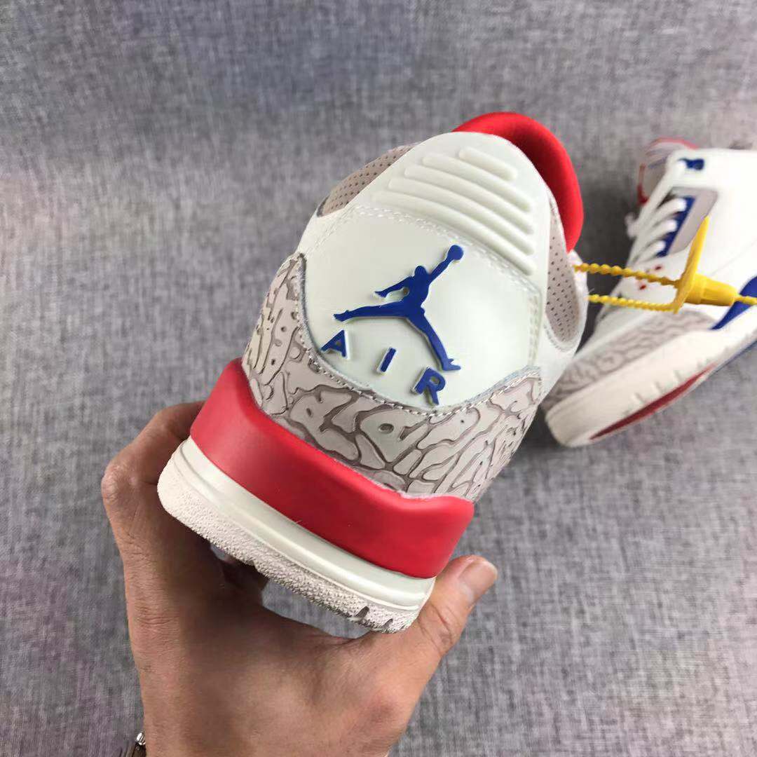 Air Jordan 3 Independence Day White Basketball Sneakers