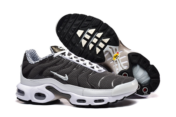 Nike Air Max Plus Dark Gray and White Sneakers