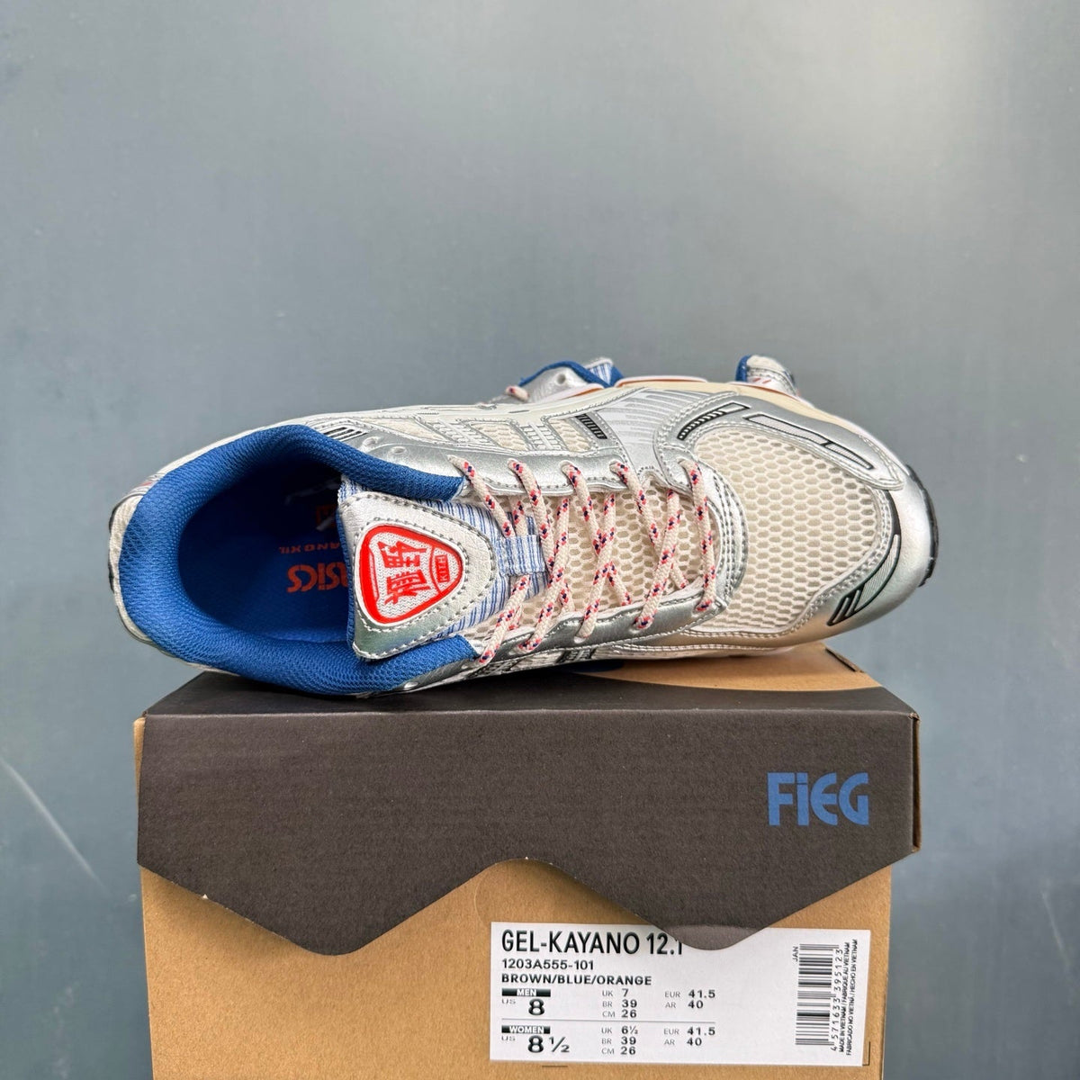 ASICS GEL-KAYANO 12.1 Sneakers Brown Blue Orange