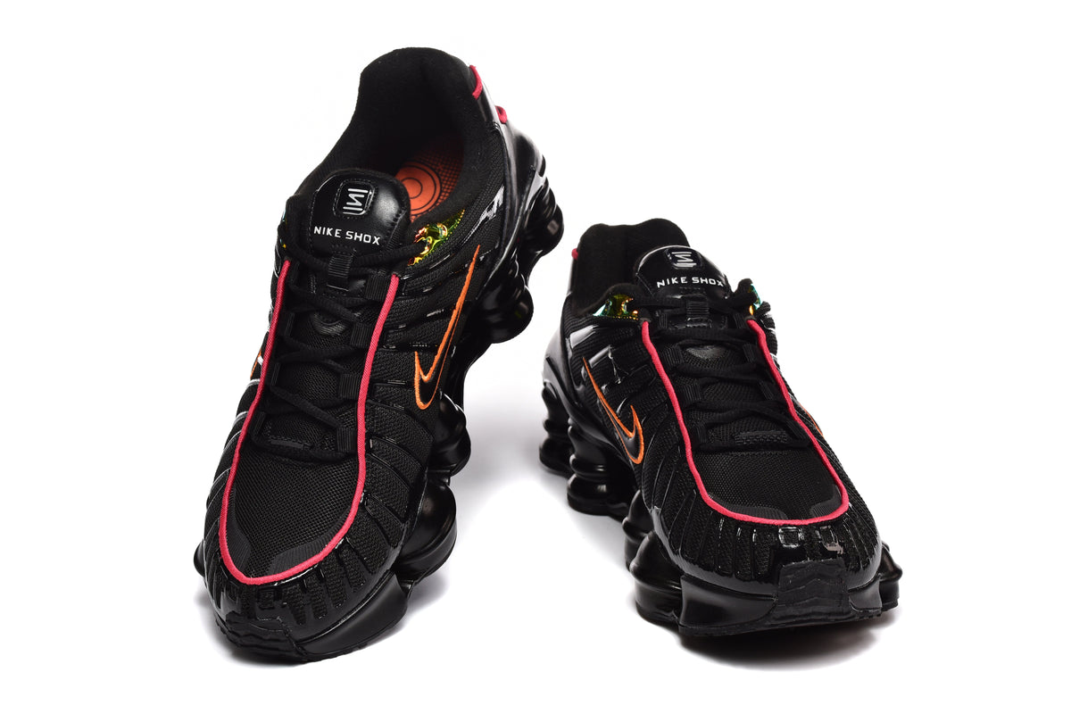 Nike Shox TL Black and Orange Sneakers