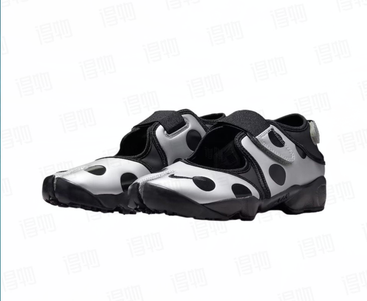 Nike Air Rift BR Split-Toe Shoe Black Silver