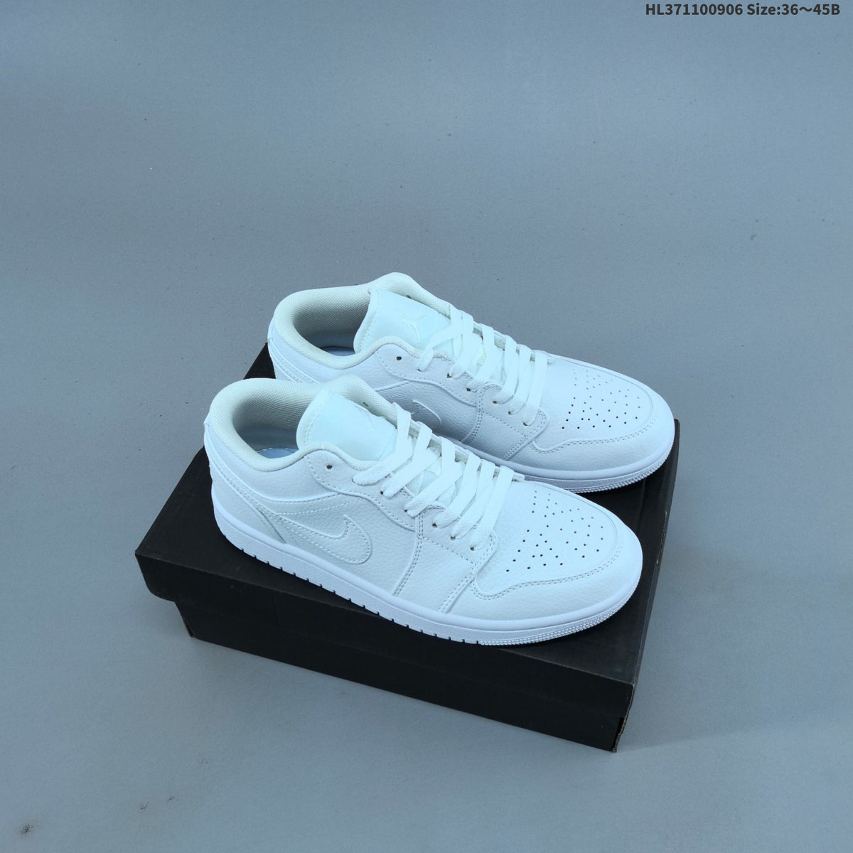 Nike Air Jordan 1 Low Sneakers, White and Color-Accent Styles