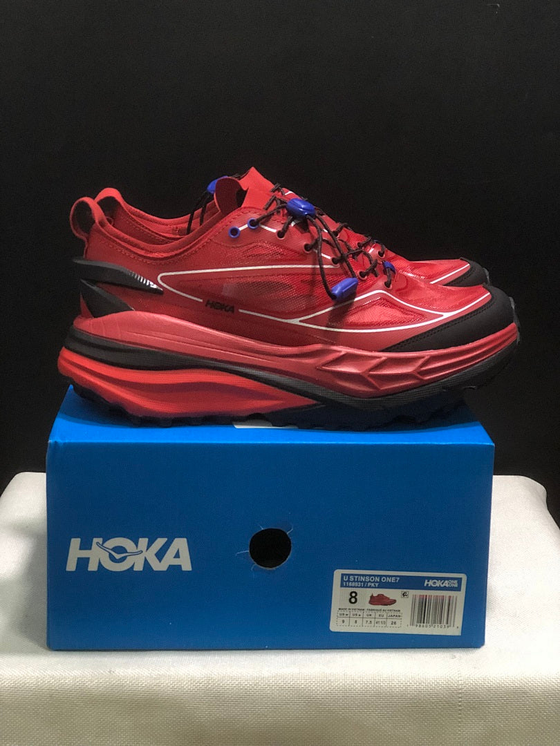 HOKA Stinson One 7 Trail Sneakers in Red