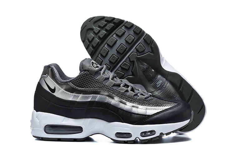 Nike Air Max 95 TT Black and Metallic Silver Sneakers