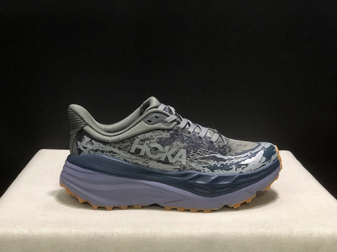 HOKA Stinson 7 Trail Running Shoes in Gray