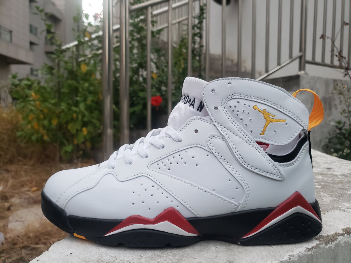 Air Jordan 7 High-Top Sneakers in Black or White