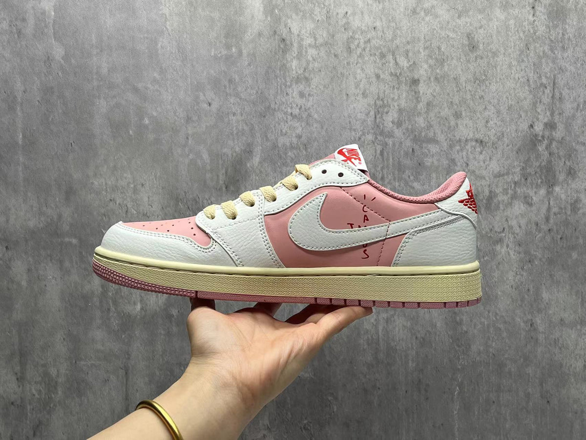 Nike Air Jordan 1 Low Travis Scott Pink Sneakers