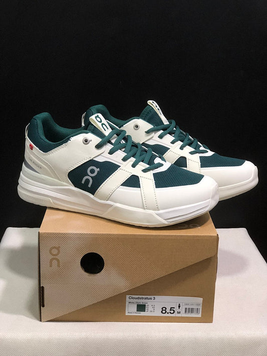 On The Roger Clubhouse Pro Sneakers White Dark Green