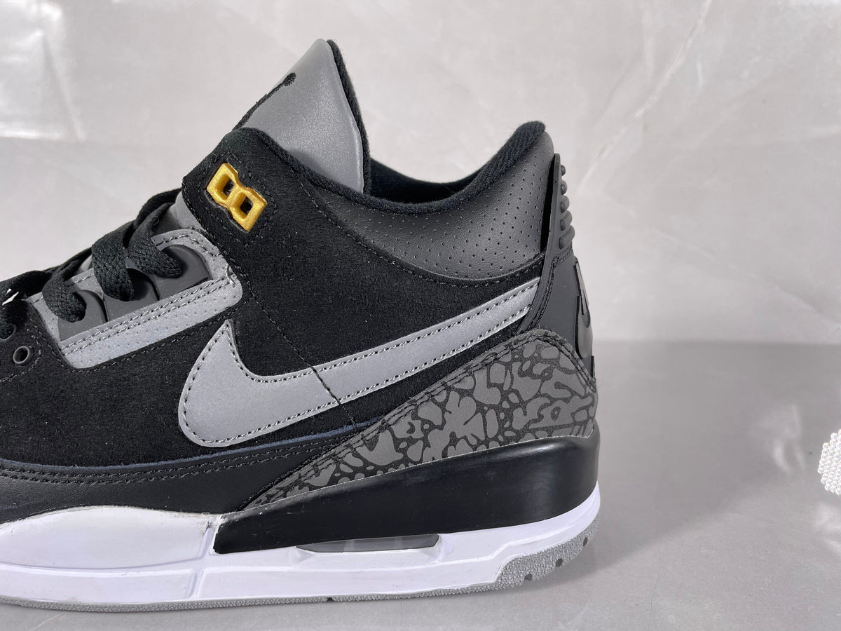Nike Air Jordan 3 Retro Black Grey Sneakers