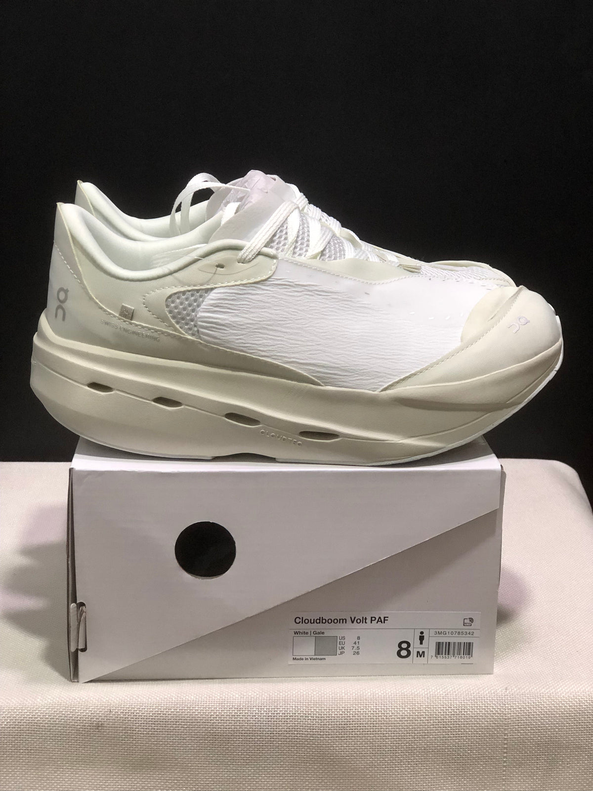 On Cloudboom Volt PAF Running Shoes in White